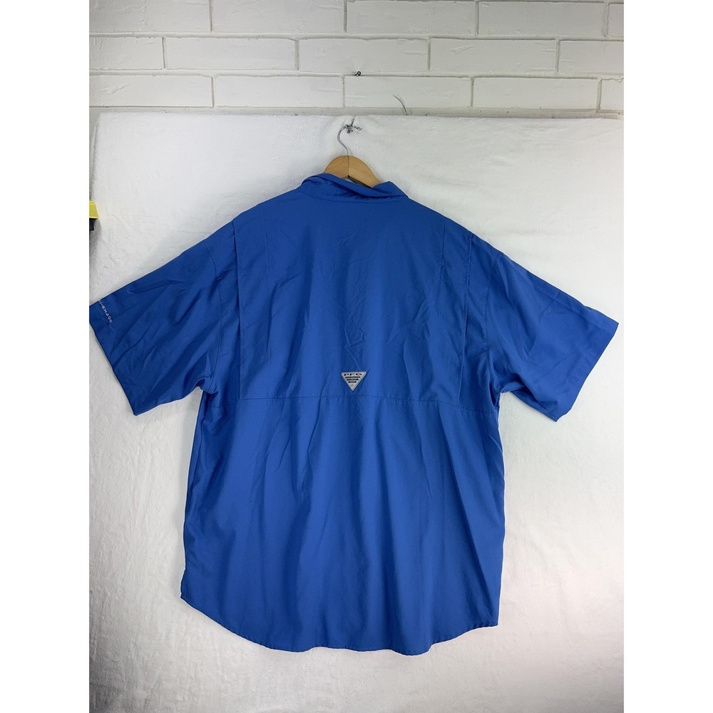 Columbia PFG Tamiami Shirt Mens XL Blue Omni-Shade‎ Fishing Outdoor Performance - Picture 8 of 8